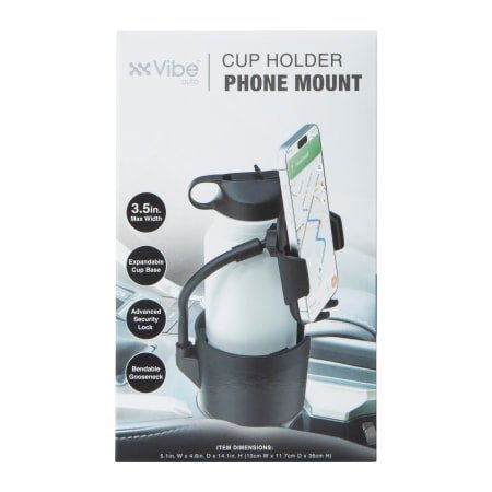 Non-Blocking Cupholder Flexible Phone Mount