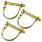 3 Pack, Double HH 21968 PTO Lock Pin Round Wire 1/4" x 1-3/8"