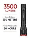 Infinity X1 3500L Flashlight – Dual Power USB Rechargeable Focusing Beam