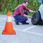 Collapsible Safety Cones 16" Height Reflective Strip Compact Size