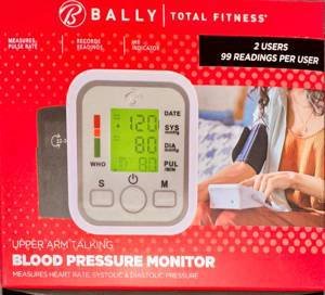 Bally Total Fitness Upper Arm Blood Pressure Monitor