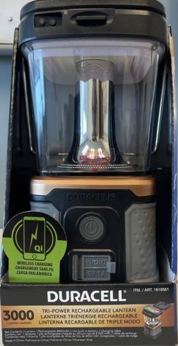NEW HIGHER POWER Duracell Rechargeable Lantern, 3000 Lumens!!! FREE SHIPPING